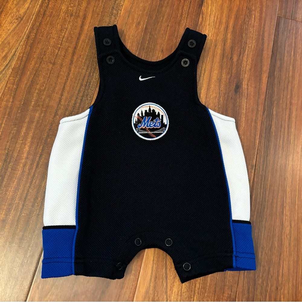 New York Mets Nike Team MLB Baseball black romper